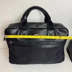 MICHAEL KORS Men’s Brooklyn Nylon Briefcase Black