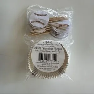 Michaels Sports Themed CupCake Toppers Party Supplies