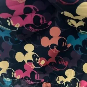 Mickey Mouse Black Multi Color Backpack
