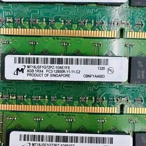 Micron MT18JSF1G72PZ-1G6E1HF 8GB 1RX4 PC3-12800R-11-11-C2 Server Memory Lot Of 3