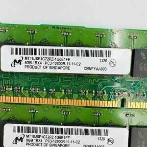 Micron MT18JSF1G72PZ-1G6E1HF 8GB 1RX4 PC3-12800R-11-11-C2 Server Memory Lot Of 3