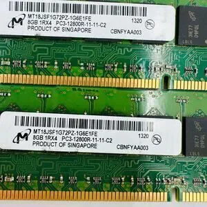Micron MT18JSF1G72PZ-1G6E1HF 8GB 1RX4 PC3-12800R-11-11-C2 Server Memory Lot Of 3