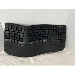Microsoft Model 1878 Wired USB 2.0 Ergonomic Keyboard Black