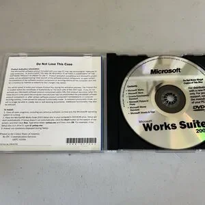 MICROSOFT Works Suite 2003 DVD Rom Gateway Research Editing Finance Organization
