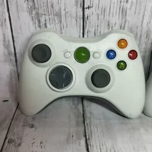 Microsoft Xbox 360 Wireless Controller White TESTED Genuine OEM Set Of 2
