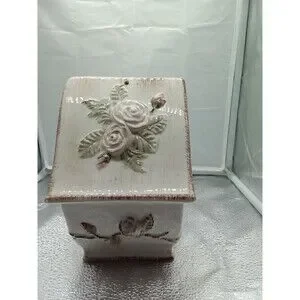 Midwestern Homes Birdhouse White Pink Green
