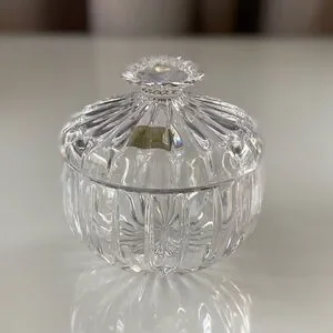 Mikasa Park Lane Crystal Condiment Jar With Lid
