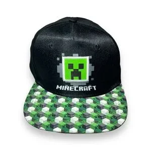 Minecraft Kid’s SnapBack Creeper Face Hat Size OSFM
