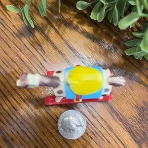 Miniature Dollhouse Rocking Horse Wilton Cake Topper Toy Plastic Figurine HK