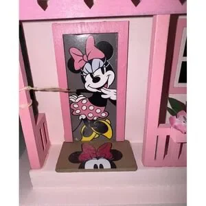 Minnie Mouse Official Wooden Birdhouse New TikTok Pink Cottage Mickey & Friends