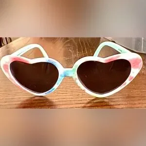Minnie Sunglasses For Little Girls Tie Dye Heart Shaped