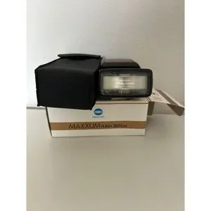 Minolta Maxxum Flash 3500xi Camera Flash with Case Professional Photography