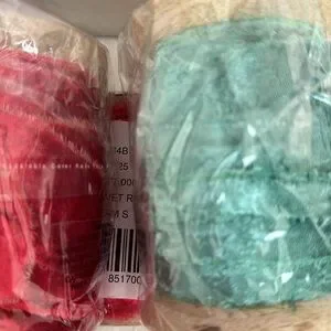 Mint Anthropologie Vintage Fray Velvet Ribbon Spool