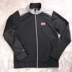 Mississippi State Under Armour Men's S Loose Black Gray Windbreaker Full Zip