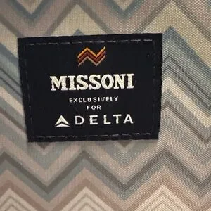 Missoni Blue Travel Zip Case