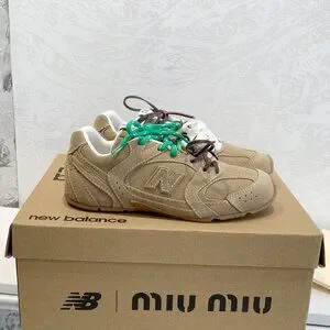 MiuMiu x New Balance NB530 Brown fashionable Women's sports shoes