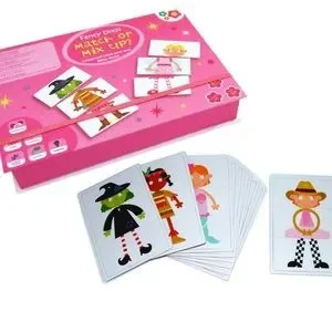 Mix and match dress up cards