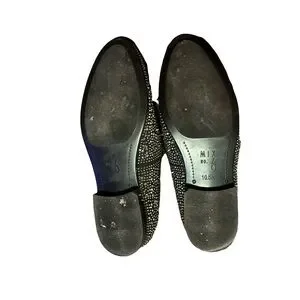 Mix No. 6 Haigan Loafer Black/silver And Rhinestones Size 10.5