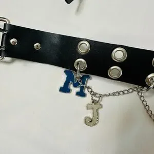 MJ Punk Charm & Chain Belt