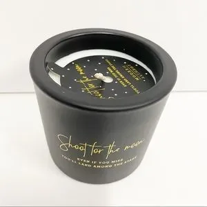 Modern Alchemy Black/Gold Notebook & Soy Candle Gift Set