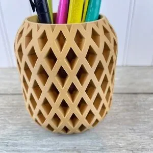 Modern Unique Pen Pencil Holder The Atila Pen Holder Pencil Holder 3D Printed