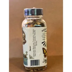 Montana Farmacy Neurospicy Ginger Turmeric Tea Bottle Cream Blue