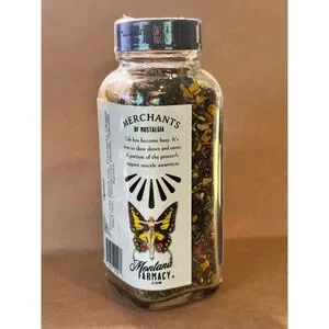 Montana Farmacy Neurospicy Ginger Turmeric Tea Bottle Cream Blue