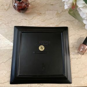 Moss Or Sage Green And Black Decorative Vanity Tray Or Display 9.5 In. Square