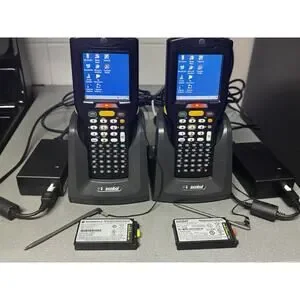 Motorola MC3190 Barcode Scanners Lot of 2 w/ Cradles Stylus Batteries & Cables