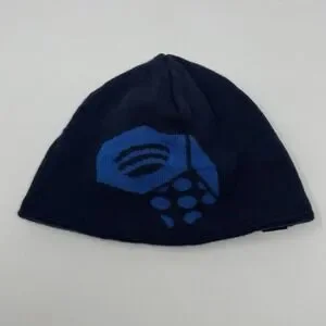 Mountain Hardwear Caelum Dome Beanie Hat 100% Merino Wool Blue One Size 1350161