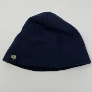 Mountain Hardwear Caelum Dome Beanie Hat 100% Merino Wool Blue One Size 1350161
