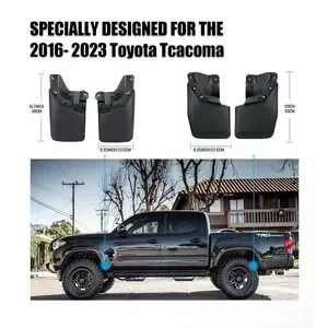 Mud Flaps Compatible Toyota Tacoma 2023-2016 W/ Fender Flares Mud Splash Guards