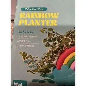Mud Puddle Society Rainbow Planter Paint Your Own