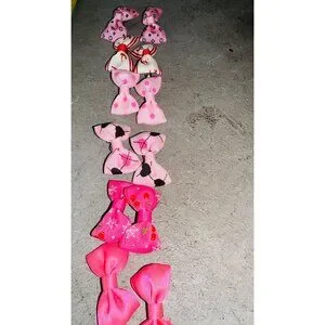 Multicolor Beauty Pet Cat Dog Hair Bows Hair Clips Grooming 6 Pairs