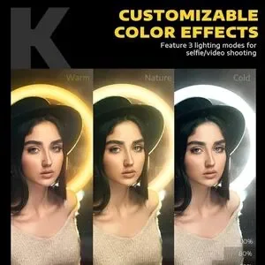 Multicolor LED Ring Light With Stand