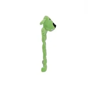 MULTIPET Loofa Squeaker Mat Dog Toy - Green - 12"