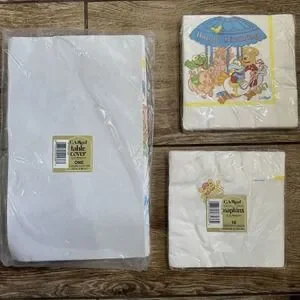 Muppet Babies Paper Tablecloth Table Cloth 52"x96" 32 Napkins CA REED