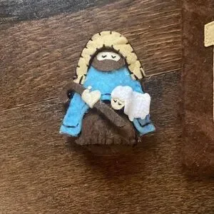 My First Nativity Childs handmade craft 7 pieces