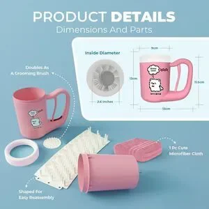 My GoGo Semi-Automatic Paw Cleaner For Small Dog Breeds- Pink