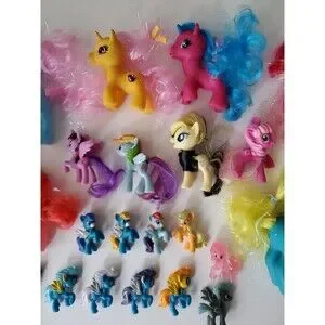 My Little Pony 21 Piece Mixed Toy Lot Variety Sizes Years Miniatures