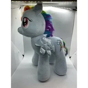 My Little Pony Blue Build A Bear Rainbow Dash MLP BABW Plush Stuffed Animal 16"
