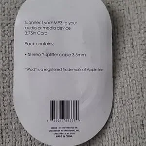 My Tunes Y Audio Cable For Use With IPOD
