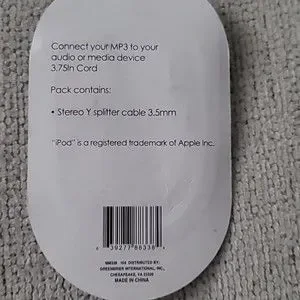 My Tunes Y Audio Cable For Use With IPOD