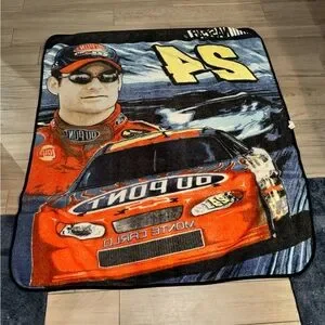 NASCAR Jeff Gordon Racing Blanket 56x48in No Stains Or Wear