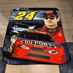 NASCAR Jeff Gordon Racing Blanket 56x48in no stains or wear