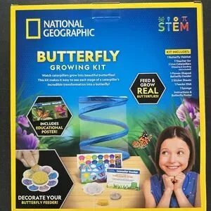 National Geographic Blue Butterfly Habitat Growing Kit STEM Activity Summer N02