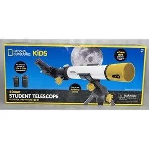 National Geographic Kids 40 mm Student Telescope Tabletop Set 20X & 32X NEW
