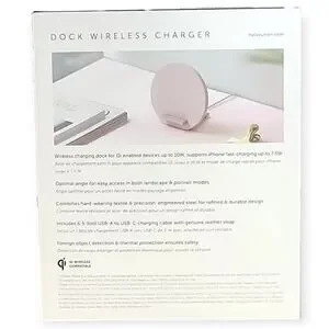 Native Union Dock Wireless Charger – Pink – NWT
