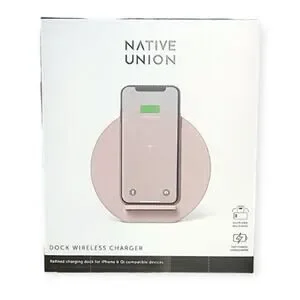Native Union Dock Wireless Charger – Pink – NWT