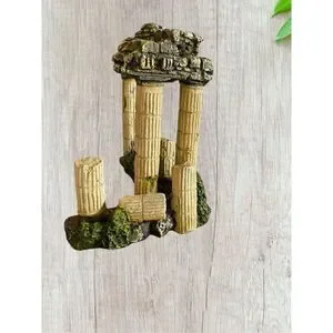 Natural Looking Resin Pillars Roman Style Aquarium Fish Tank Decor